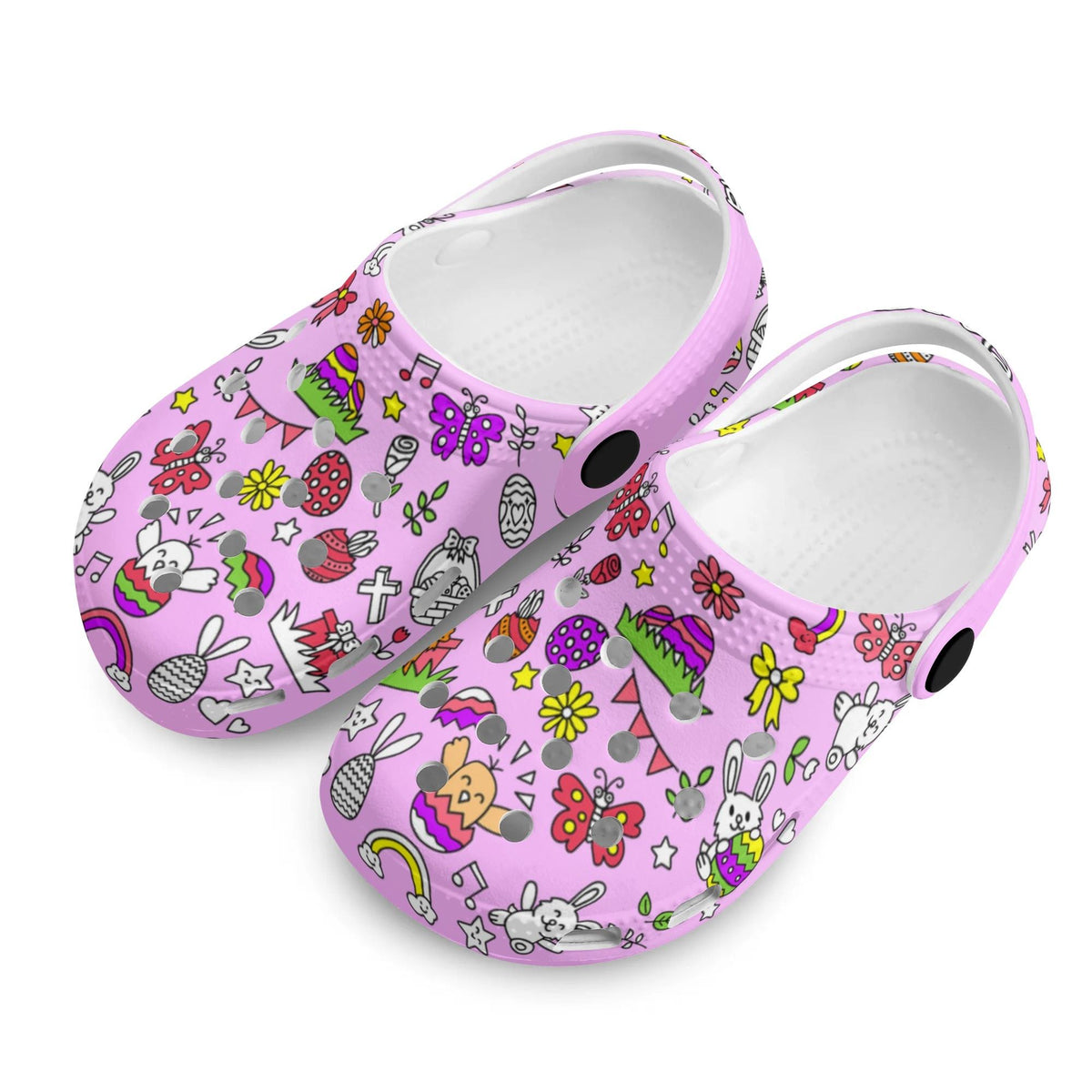 Custom Name Doodle Birthday Party Kid's Slippers/Sandals