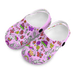 Custom Name Doodle Birthday Party Kid's Slippers/Sandals