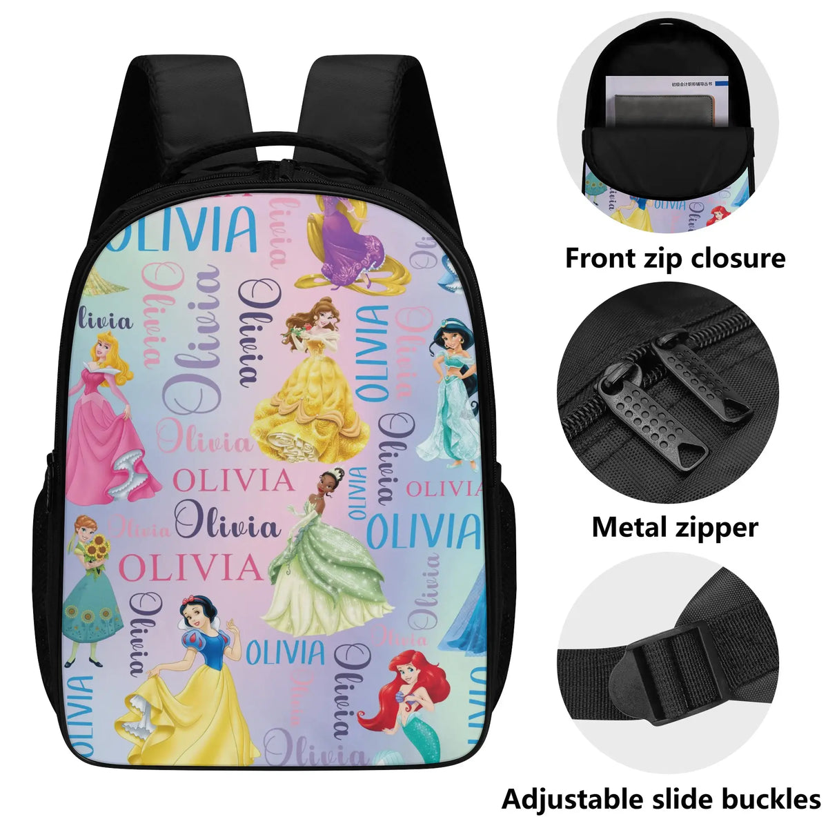 Personalized Princess Named Backpack Gift - Back to School