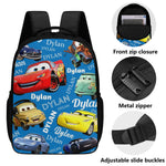 Personalized Cartoon Car Name Backpack - Back to School