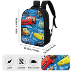 Personalized Cartoon Car Name Backpack - Back to School