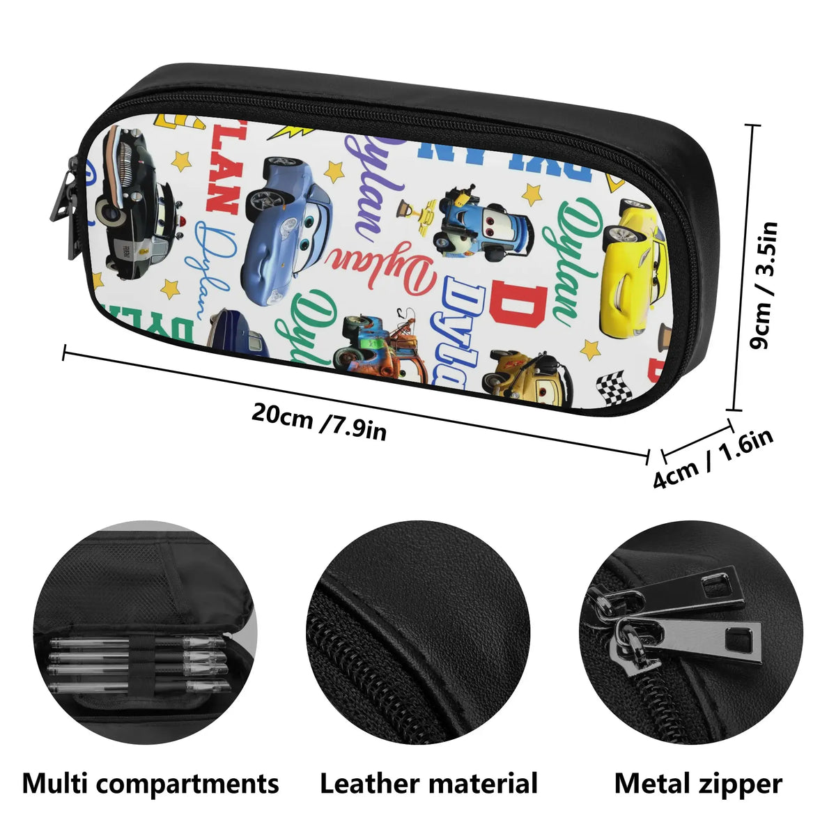 Personalized Car Boy Name Backpack - Back to School