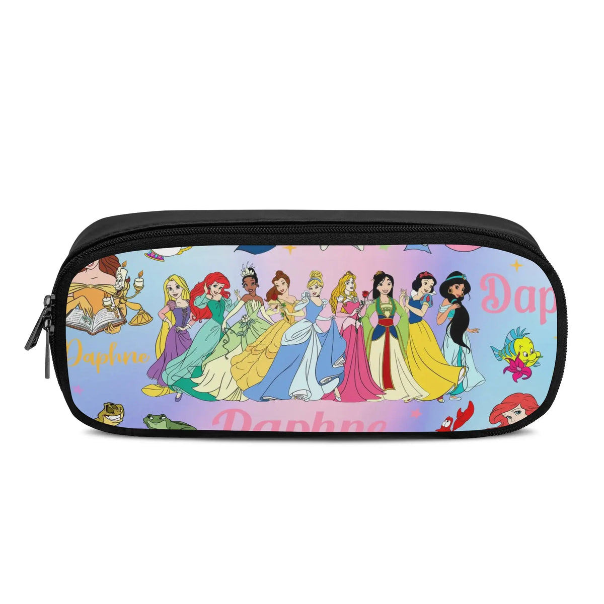 Personalized Watercolor Cartoon Princess Name Backpack - Back to School