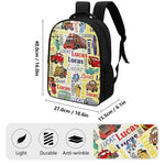 Personalized Cartoon Cars Name Backpack - Back to School