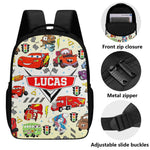 Personalized Cartoon Cute Car Name Backpack - Back to school