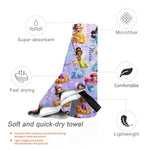 Personalized Beach Towel with Cute Cartoon Name