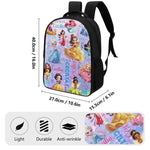 Personalized Customized Cute Cartoon Princess Name Backpack - Back to School