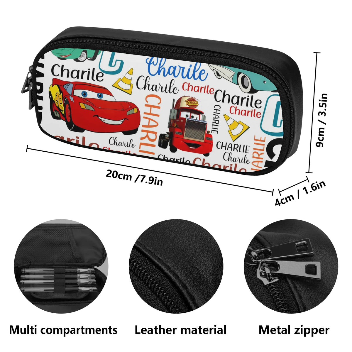 Personalized Custom Cars Name Backpack - Back to School