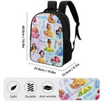 Personalized Cute Cartoon Princess Name Backpack - Back to School