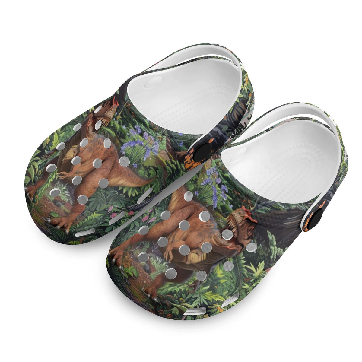 Custom Name Jungle Dinosaur Kid's Slippers/Sandals