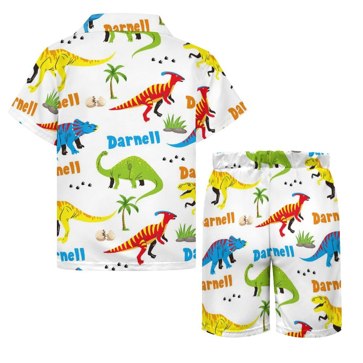 Custom Name Dinosaur Kid's Beach Set