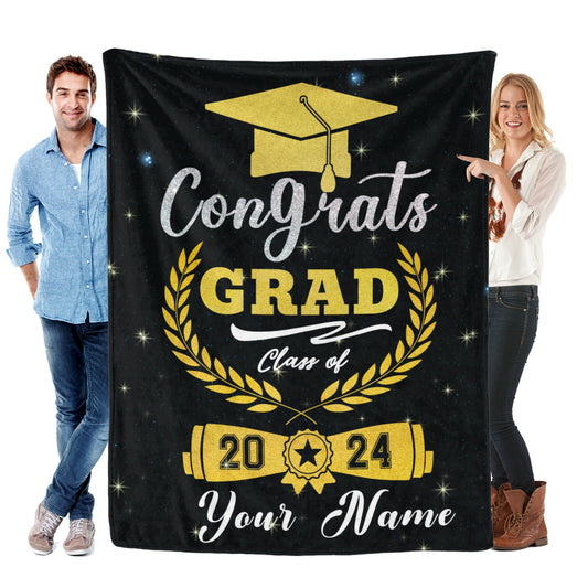 Personalized Graduation Custom Blankets - Graduation Gifts