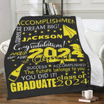 Custom Name Graduation Blankets - Graduation Gifts