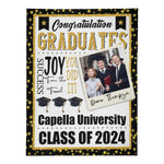 Personalized Graduate Congratulation Blankets - Graduation Gifts