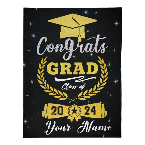 Personalized Graduation Custom Blankets - Graduation Gifts