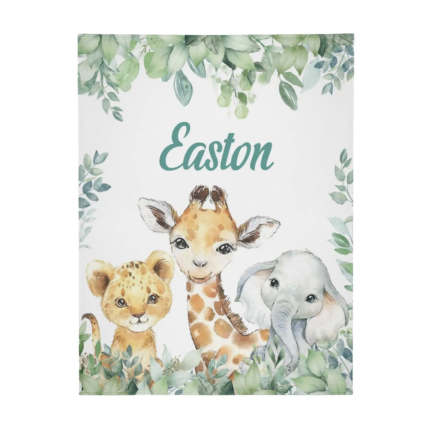 Personalized Watercolor Forest Animal Baby - Gift for Baby