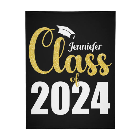 Personalized Custom Graduation Blankets with Name - Graduation Gifts
