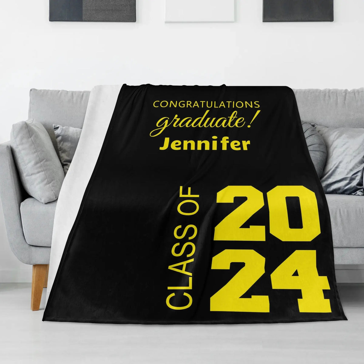 Personalized Custom Graduation Blankets - Graduation Gifts