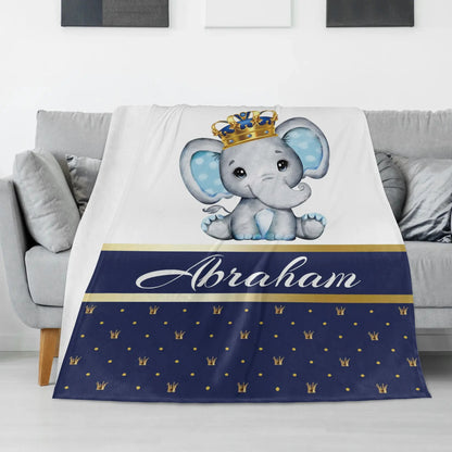 Personalized Cute Animal Baby Blanket - Gift for Baby