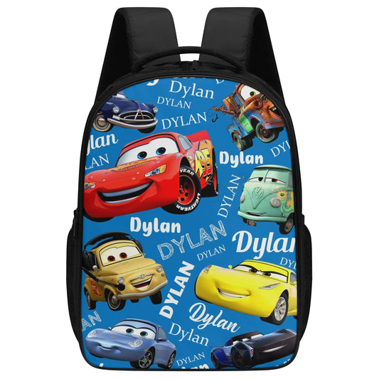 Personalized Cartoon Car Name Backpack - Back to School