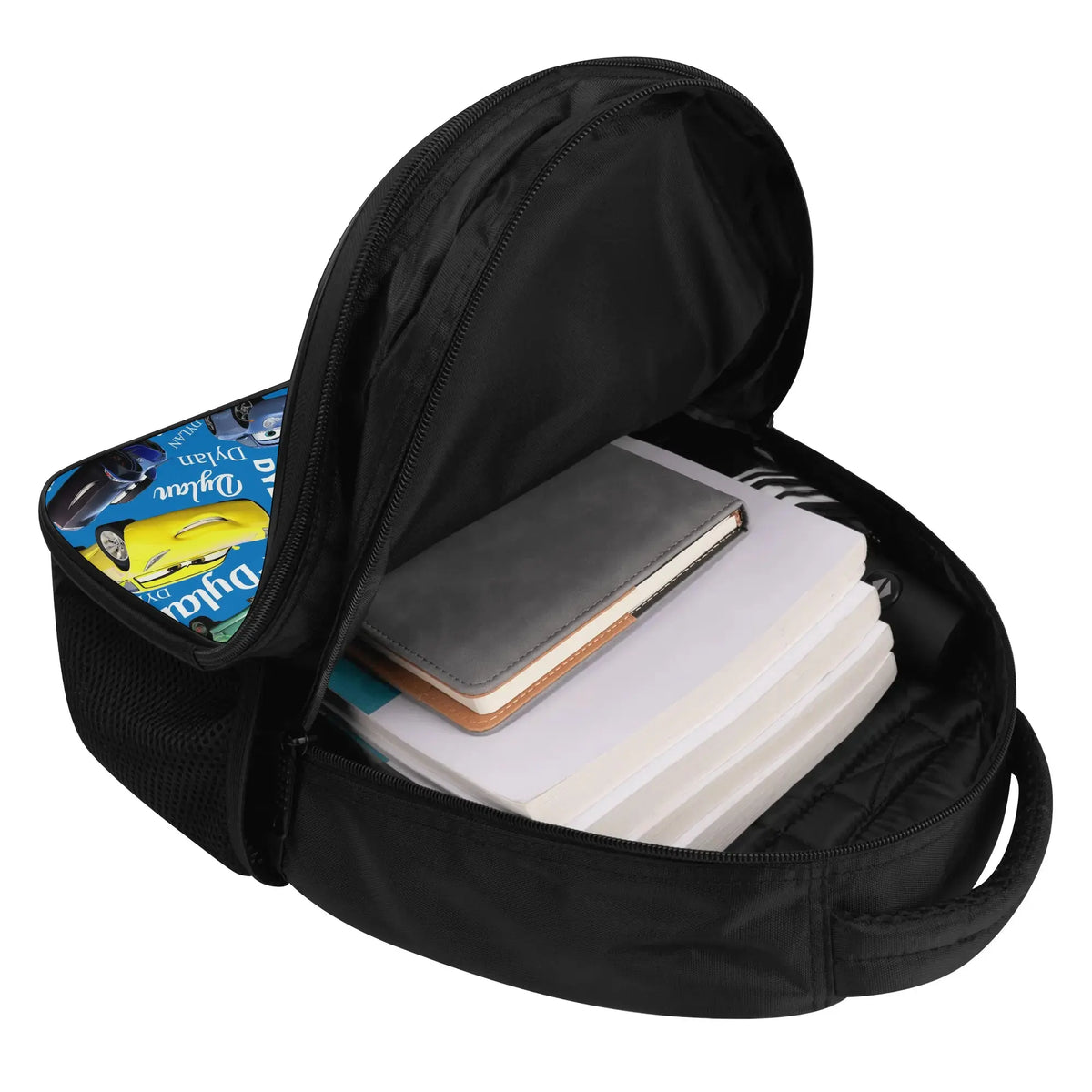 Personalized Cartoon Car Name Backpack - Back to School