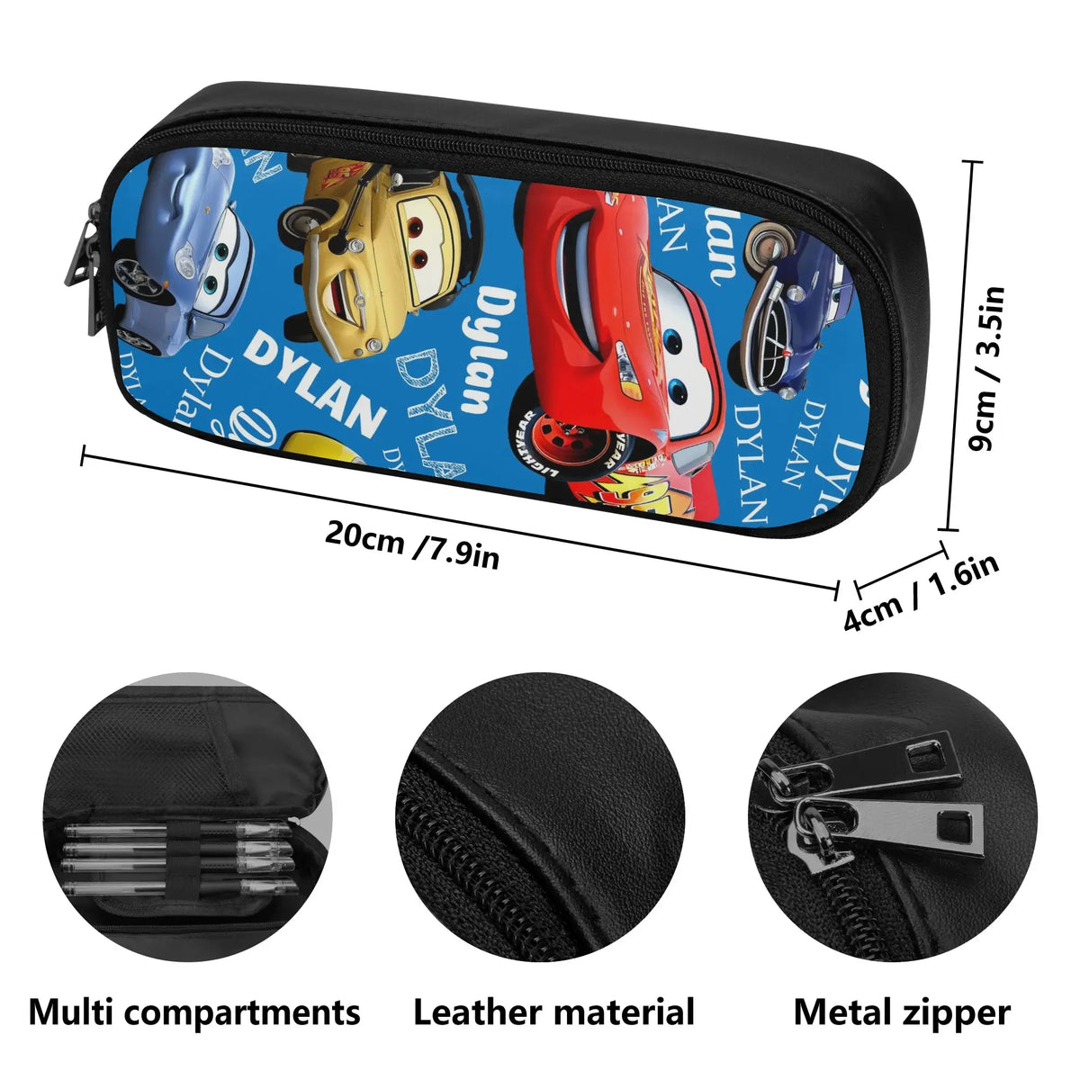 Personalized Cartoon Car Name Backpack - Back to School