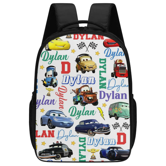 Personalized Car Boy Name Backpack - Back to School
