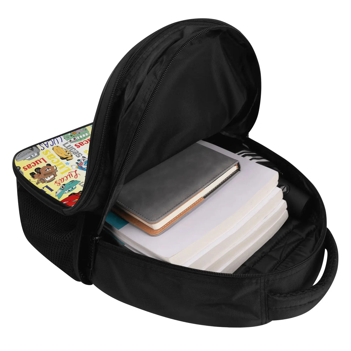 Personalized Cartoon Cars Name Backpack - Back to School