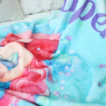 Personalized Cute Mermaid Girl Name Blanket - Gifts for Kids