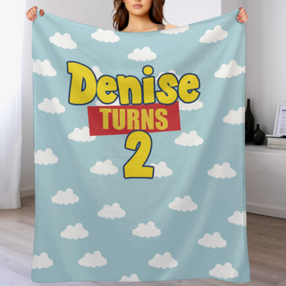 Personalized Birthday Blanket - Gift for Kids