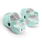 Custom Name Dinosaur Skeleton Kid's Slippers/Sandals