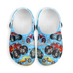 Custom Name Colorful Monster Truck Kid's Slippers/Sandals