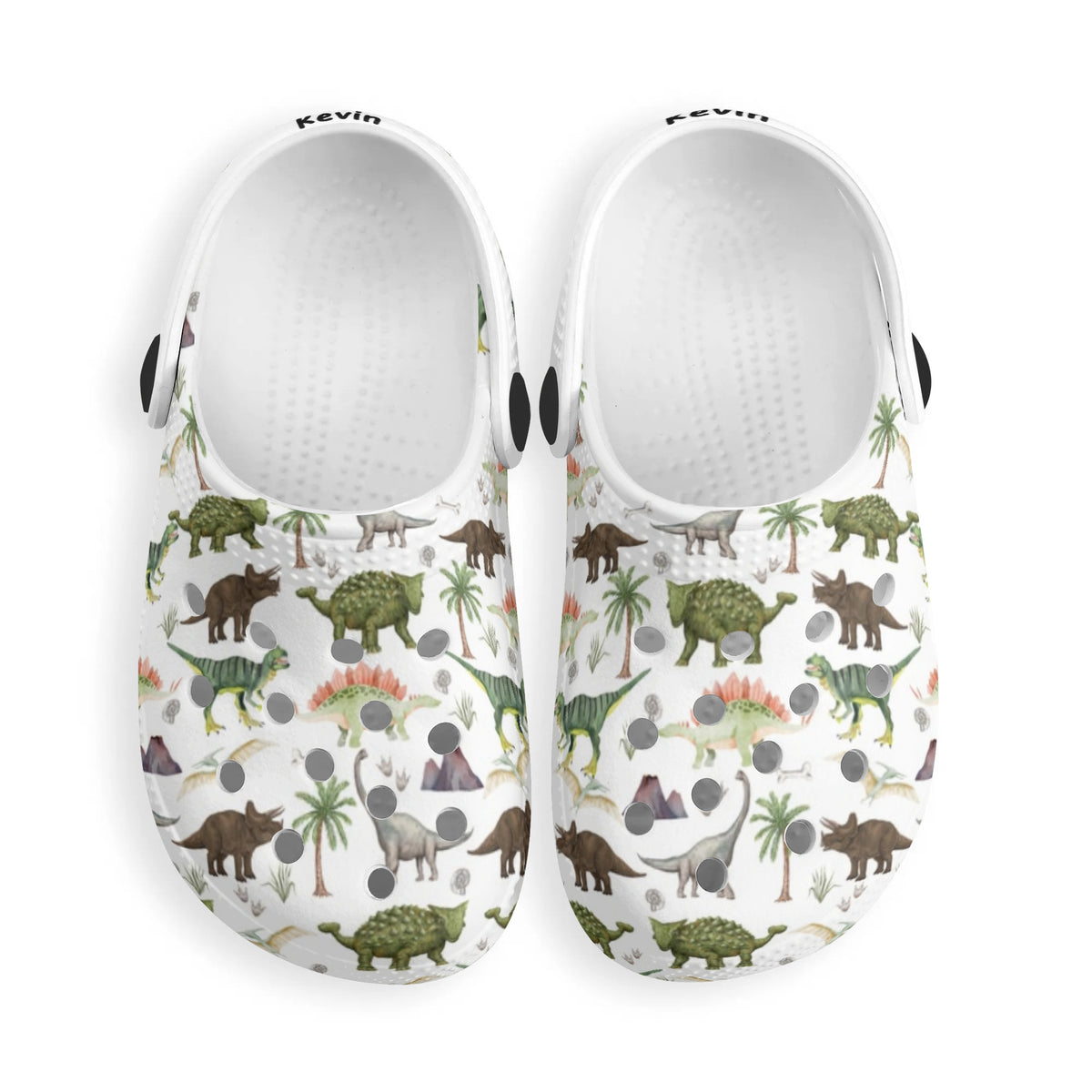 Custom Name Forest Dinosaur Kid's Slippers/Sandals