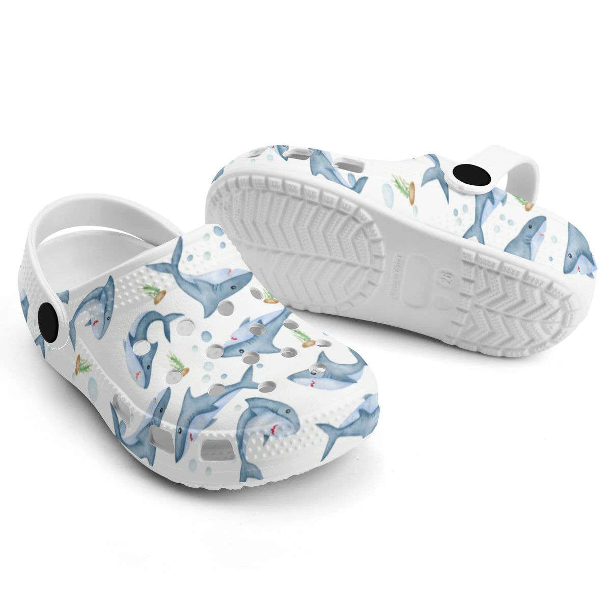 Custom Name Undersea Shark Kid's Slippers/Sandals