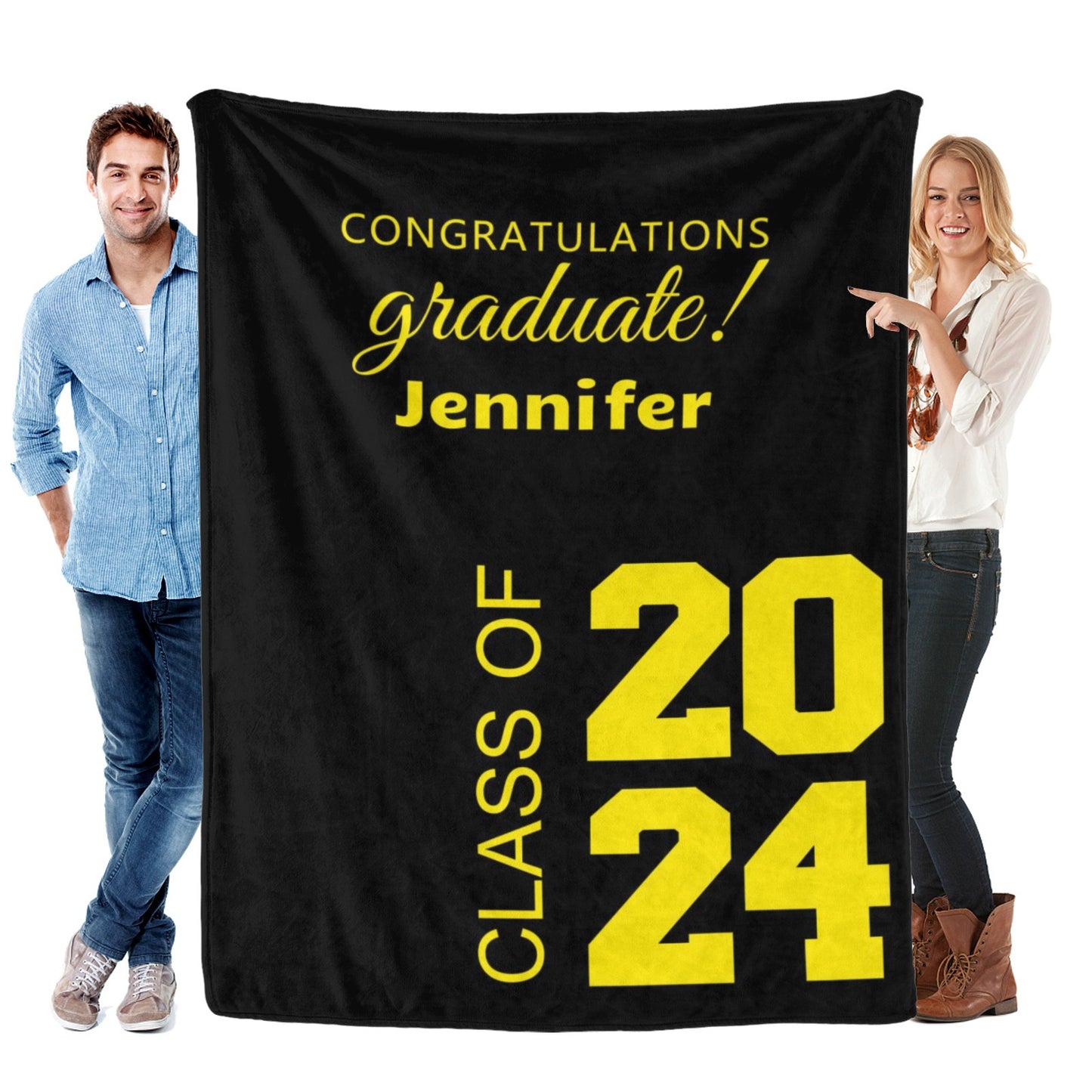 Personalized Custom Graduation Blankets - Graduation Gifts