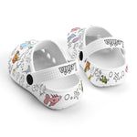 Custom Name Doodle Underwater World Kid's Slippers/Sandals