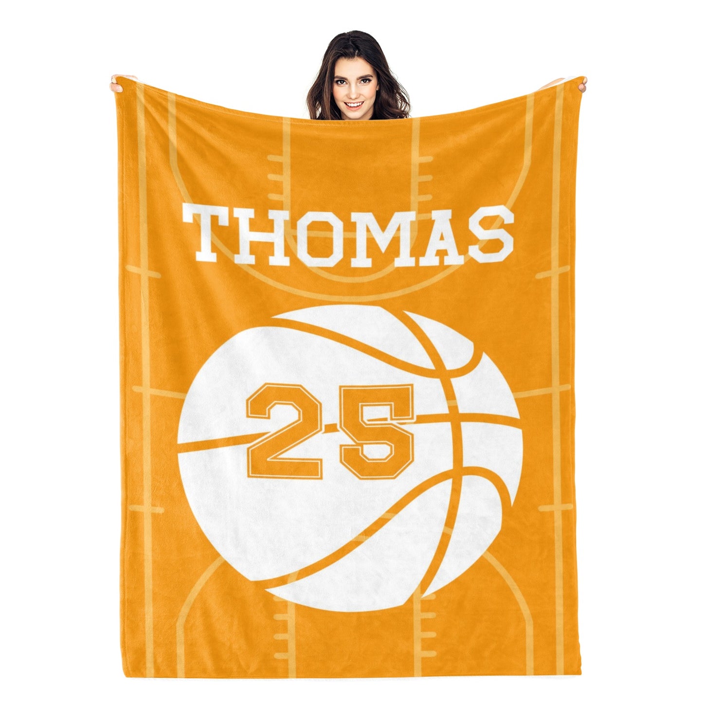 Personalized Basketball Name Blankets - Gift for Kids