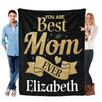 Personalized Classic Parents Name Blanket - Gift for Family