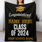 Customized Graduation Commemorative Blankets – Graduation Gifts