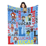 Personalized Boy's Name Blanket - Gift for Kids