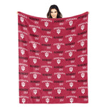 Personalized School Badge Name Blanket