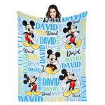 Personalized Cute Animal Kids Name Blanket - Gift for Kids
