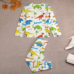 Custom Name Dinosaur Kid's Pajama Suit