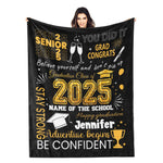 Personalized Class of 2025 Graduation Celebration Champagne Blanket - Graduation Gifts