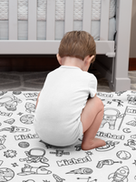 Personalized Space Star Doodle Blanket🎨- Gift for Kids