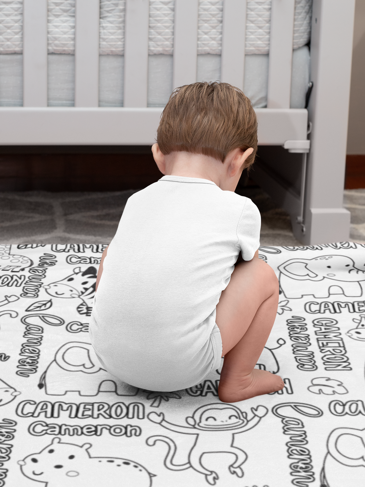 Personalized Cute Animal Doodle Blankets🎨- Gift for Kids