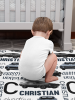 Personalized Muscle Car Kids Name Blanket - Gifts for Kids