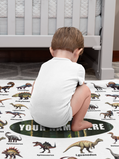 Personalized Jurassic Dinosaurs Blankets - Gifts for Kid