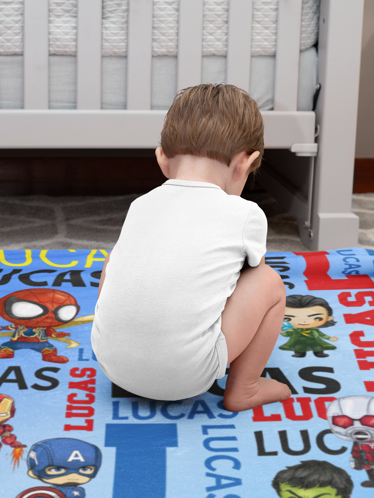 Personalized Boy's Name Blanket - Gift for Kids