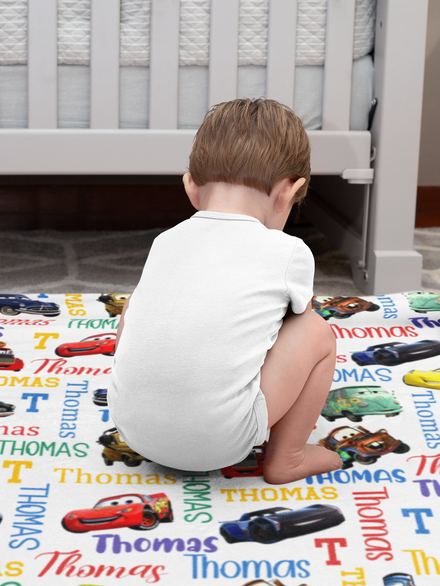 Personalized Car Kids Name Blanket - Gifts for Kids